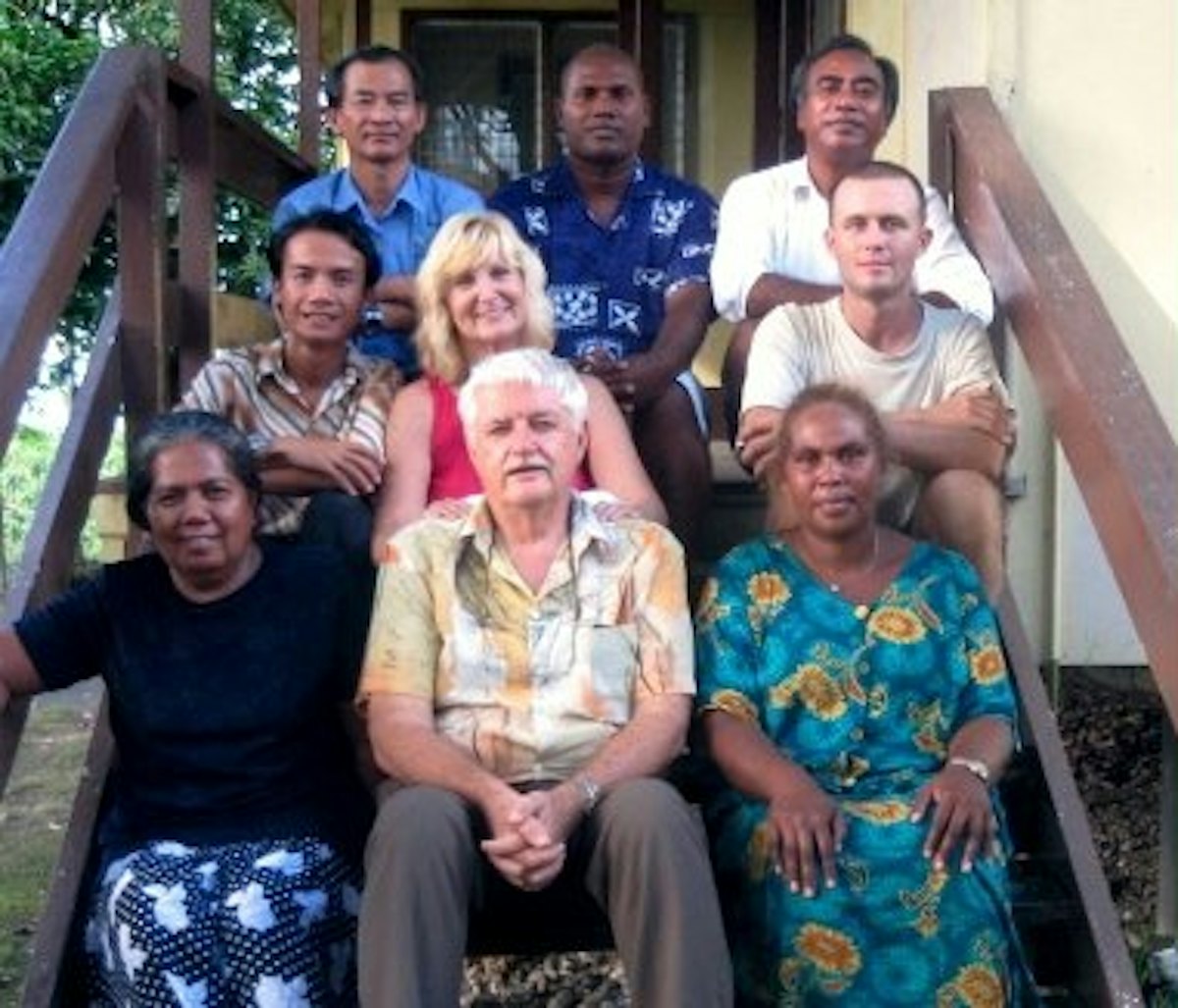 The new National Assembly of the Baha'is of the Solomon Islands, shown here, was elected at the annual convention held in late April 2007 in Gizo, near villages devastated by a recent earthquake and tsunami.