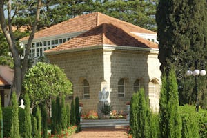 This corner room of a house on the property known as Bahji, near Acre in what today is northern Israel, is the burial site of Baha'u'llah. Baha'is consider it the most sacred spot on earth.