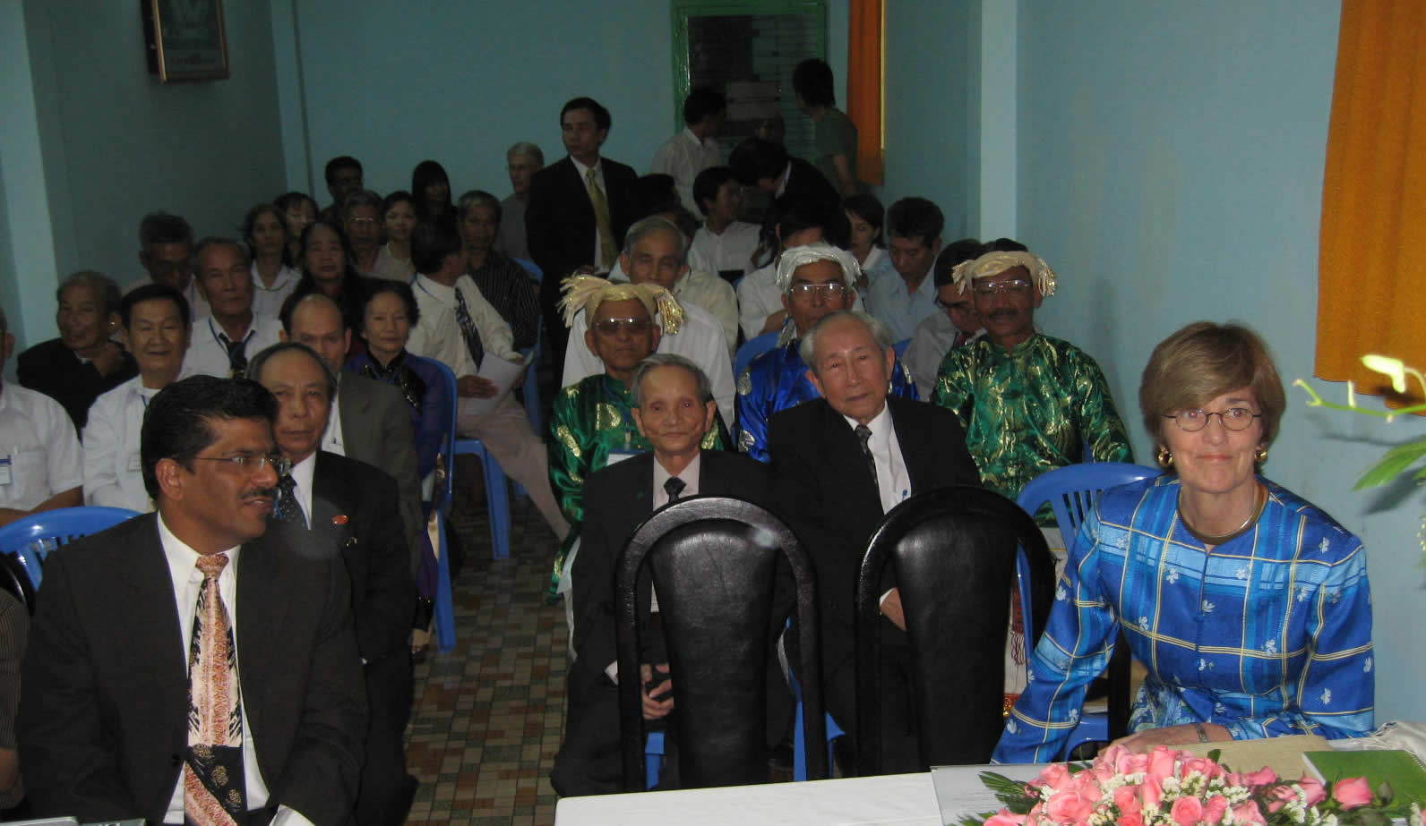About 50 people attended the opening session at the Baha'i Center in Ho Chi Minh City. All 19 of the elected delegates cast ballots to choose the members of the National Spiritual Assembly of the Baha'is of Vietnam.