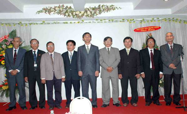 The nine people elected to the new National Spiritual Assembly of the Baha'is of Vietnam are introduced. Any adult Baha'i age 21 or older, male or female, is eligible for election.