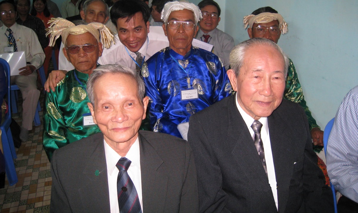 Observers and delegates to the Baha'i National Convention in Vietnam gather on 20 March 2008 for the first such meeting since the unification of North and South Vietnam in 1975.