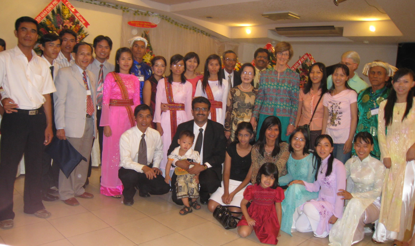 Some of the Baha'is of Vietnam and their guests who participated in the national convention pose for a photograph.