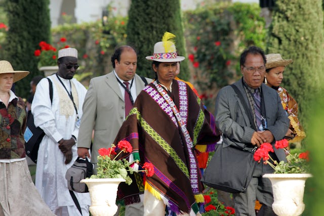 Many delegates wore their native dress -- from Western business suits to the colorful garb of specific regions of South America, Africa, and Asia.