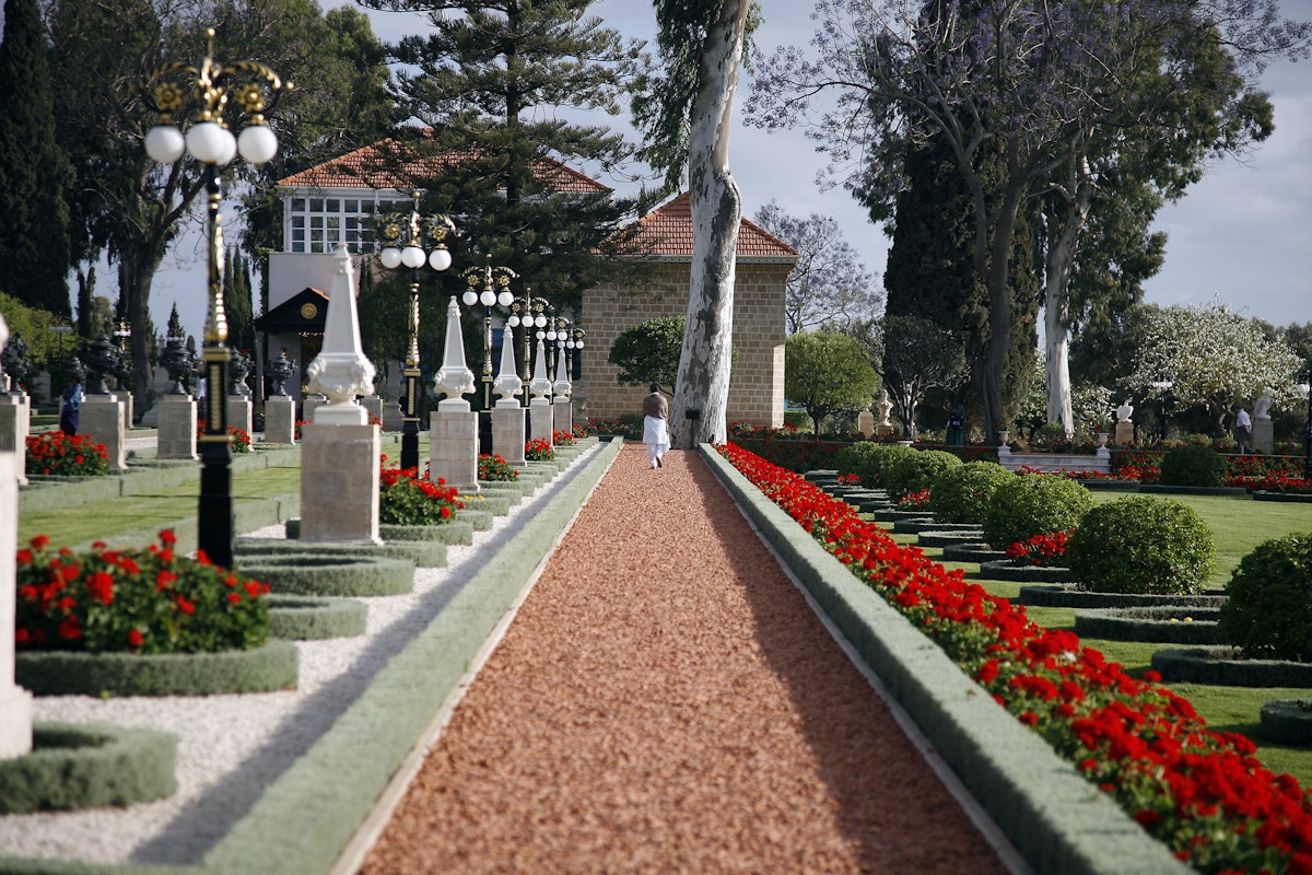The approach to the Shrine of Baha’u’llah is through a beautiful garden that helps prepare visitors for entering the holy place.