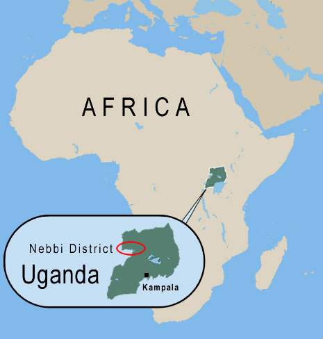 The Nebbi District, far from the capital of Kampala, is one of the poorest areas in Uganda.