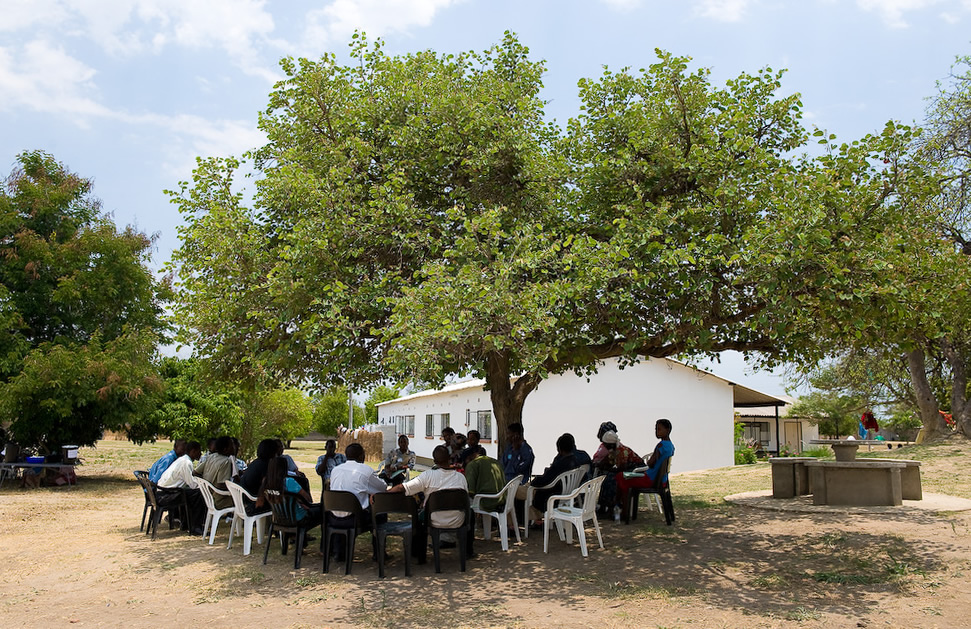 The 750 participants in the Lusaka conference broke into smaller groups for consultation and reflection, assessing community-building efforts in their own towns and making plans for future action.