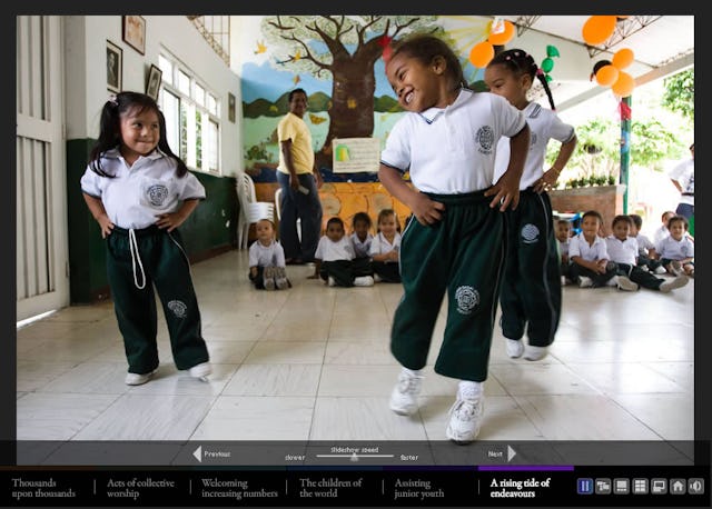 Photographs in the new Web presentation include this of children in Colombia. MORE PHOTOS »