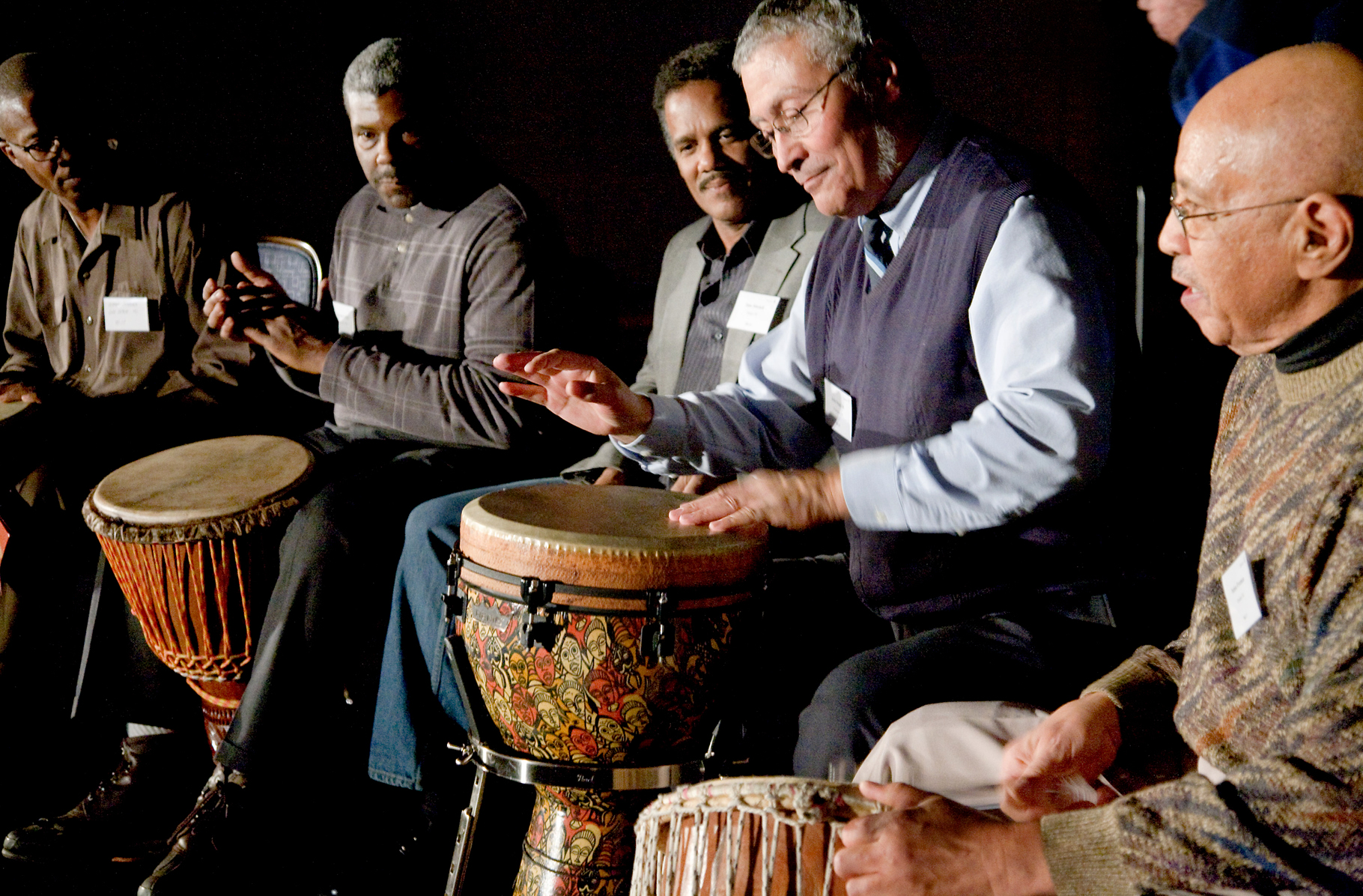 A group from the Baha'i Black Men's Gathering performs in Chicago.