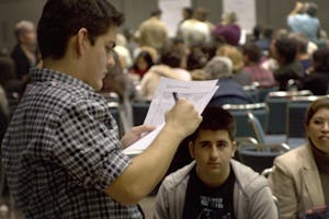 The biggest conference in the first half of the series of 41 gatherings was in Los Angeles on 13-14 December. Some 5,700 people participated.