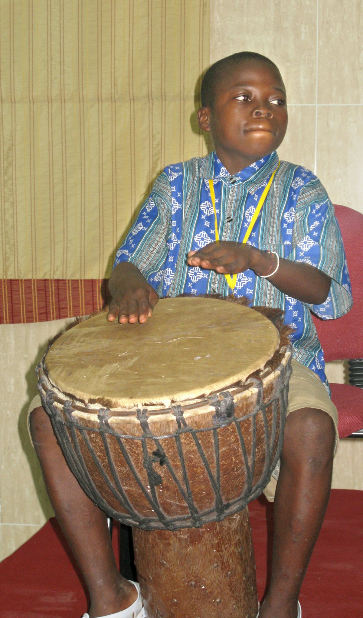 Each of the 41 conferences in the current series provides opportunity for consultation and celebration. This young drummer performed in Abidjan.