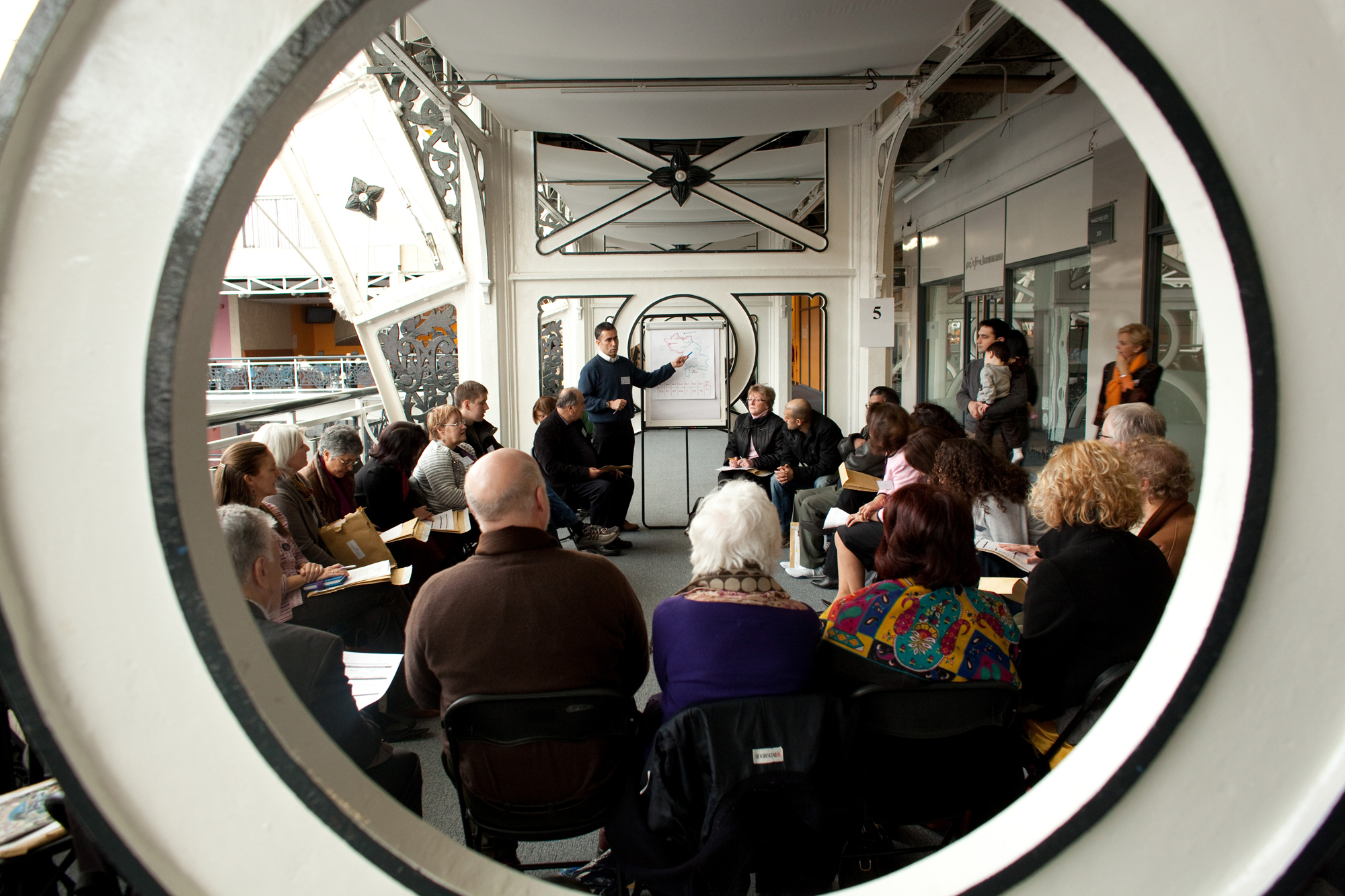 The London conference was held in the Business Design Centre, a facility remodeled from the former Royal Agricultural Hall.