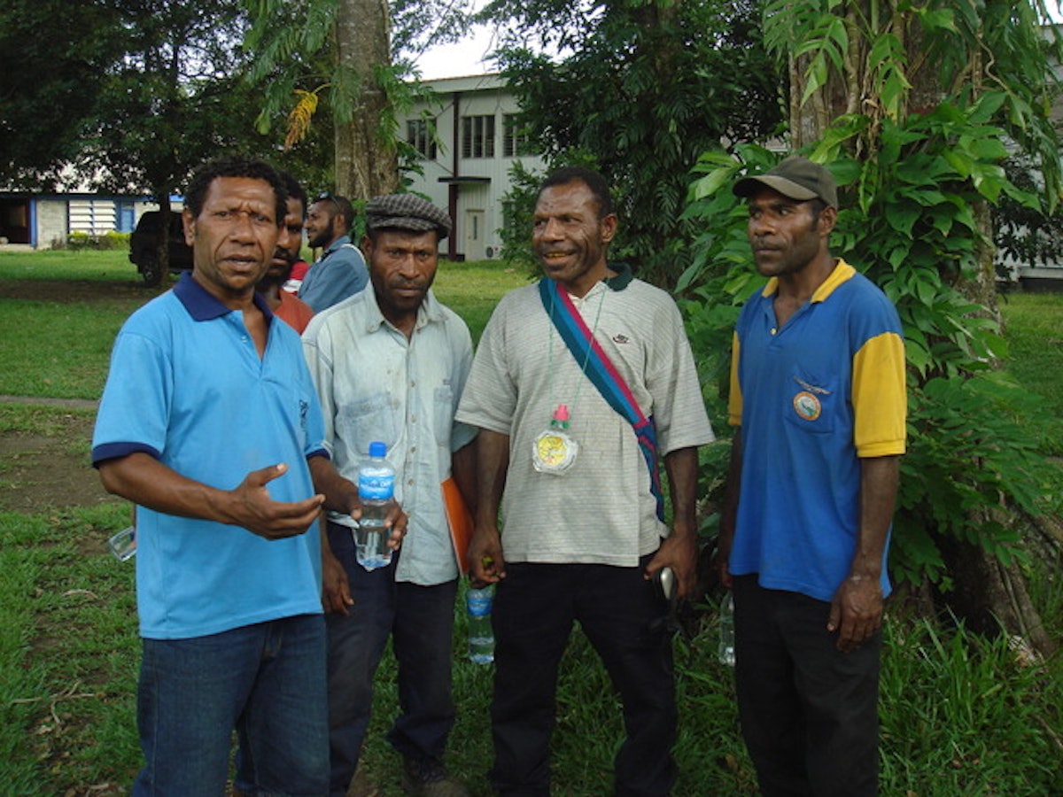 Members of a tribe called Asaro Mudmen were among those who attended the conference in Papua New Guinea.