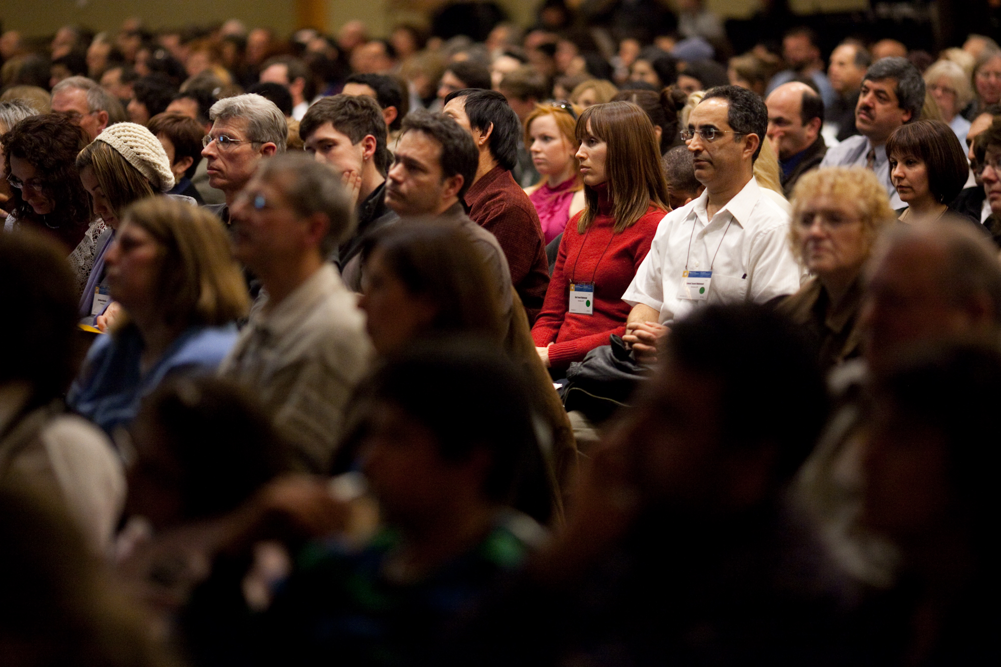 The large turnout for the Vancouver conference required use of three simultaneous venues, two of them with a live presentation area. All had video links.