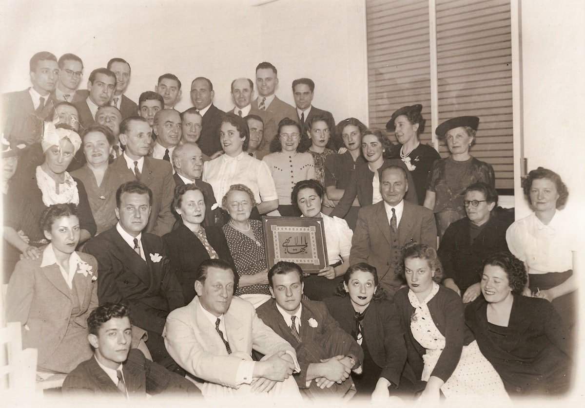 Baha'is of Buenos Aires pose for a photograph in 1940, the year they elected their first local Spiritual Assembly. (Photo courtesy of the Baha'is of Buenos Aires)