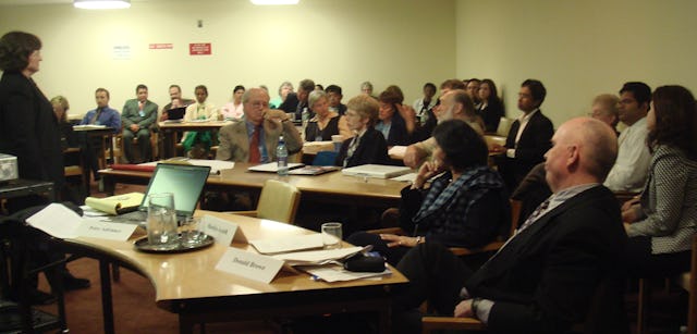 "Climate Ethics" was a Learning Center side event sponsored by the Baha'i International Community during the session of the U.N. Commission on Sustainable Development. The event was held on 4 May.