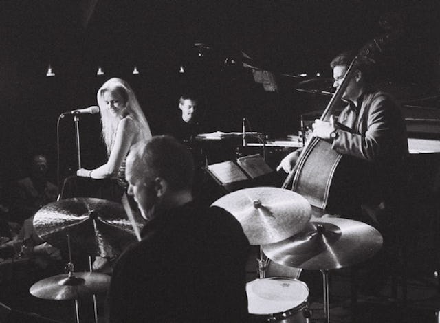 The Tierney Sutton Band includes Christian Jacob on piano, Trey Henry and Kevin Axt on bass, and Ray Brinker on drums.