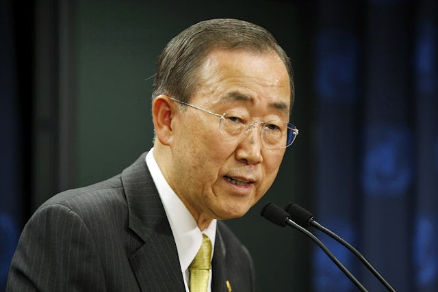 UN Secretary General Ban Ki-moon