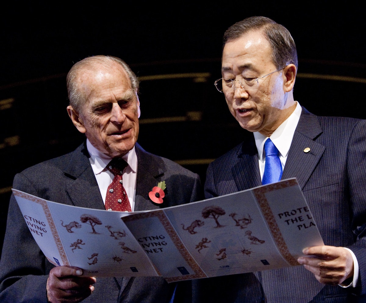 The Duke of Edinburgh and UN Secretary General Ban Ki-moon both addressed the gathering at Windsor Castle.