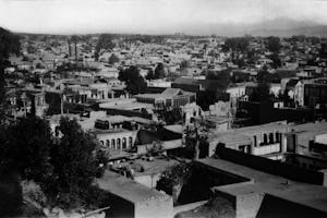 Tehran, the city where Baha'u'llah was born in 1817. This photograph was taken around 1930. (Photo copyright Baha'i International Community)