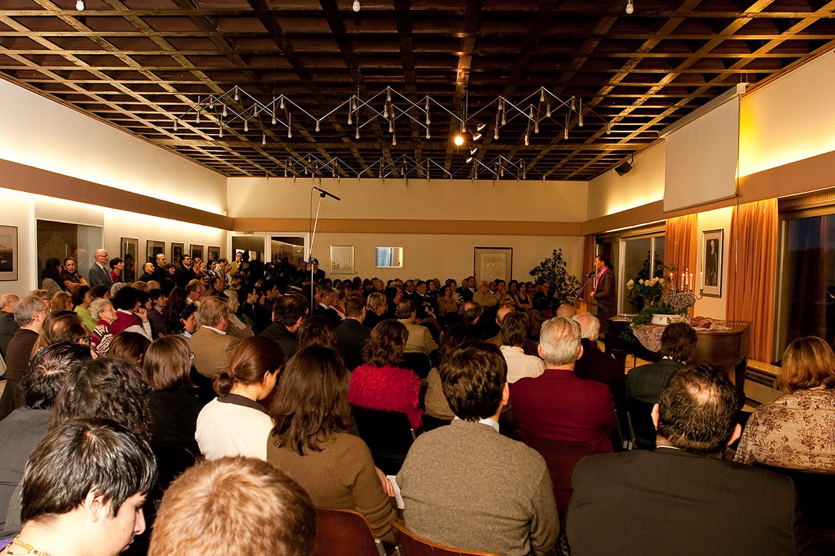 Over 200 people attended the Human Rights Day program at the Baha'i National Center in Germany on 6 December 2009. The building is near the European Baha’i House of Worship.