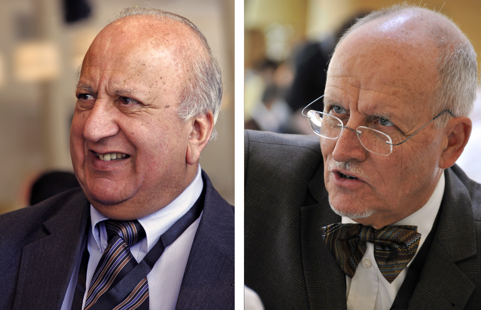 Image Gallery [1 of 1] Two members of Universal House of Justice