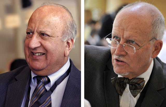 Dr. Peter Khan, left, and Mr. Hooper Dunbar