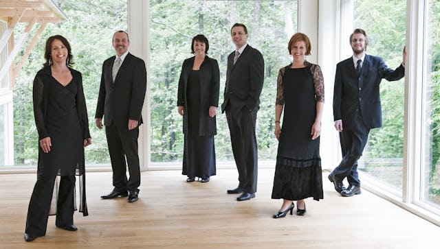 The vocal ensemble, Nordic Voices, believed by the composer Lasse Thoresen to be the only group in the world that can cope with the demands he places on his performers. Photo: Guri Dahl.