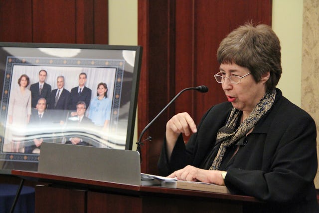 At a receptionheld on 15 February in the U.S. Capitol building, Felice Gaer – a Commissioner on the US Commission on International Religious Freedom – addressed Iran's systematic demonizing of Baha'is. "We are talking about people who have been not just imprisoned but systematically turned into something not human," said Ms. Gaer.