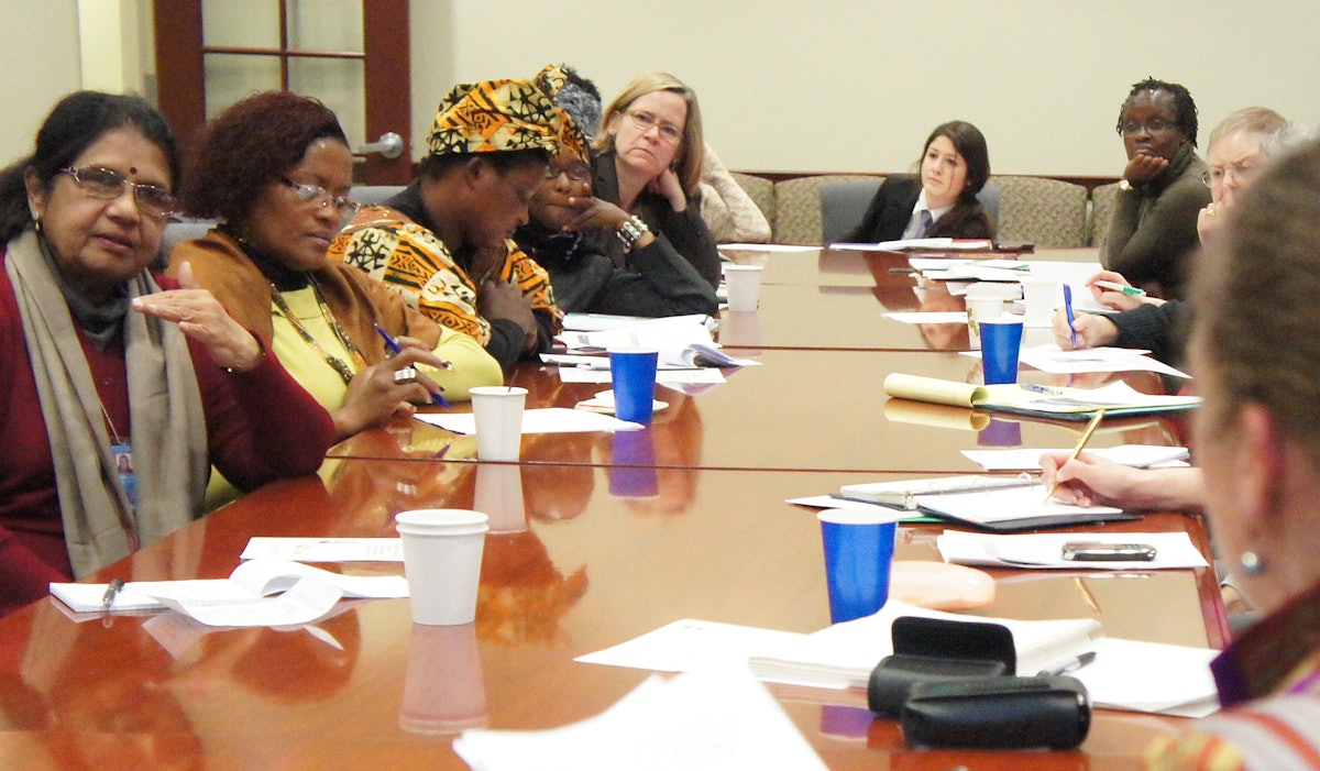 An interactive forum on "Building Capacity among Global Rural Women," was held on 1 March 2012 at the United Nations offices of the Baha'i International Community in New York. The gathering offered a space for rural women farmers to share their experiences.
