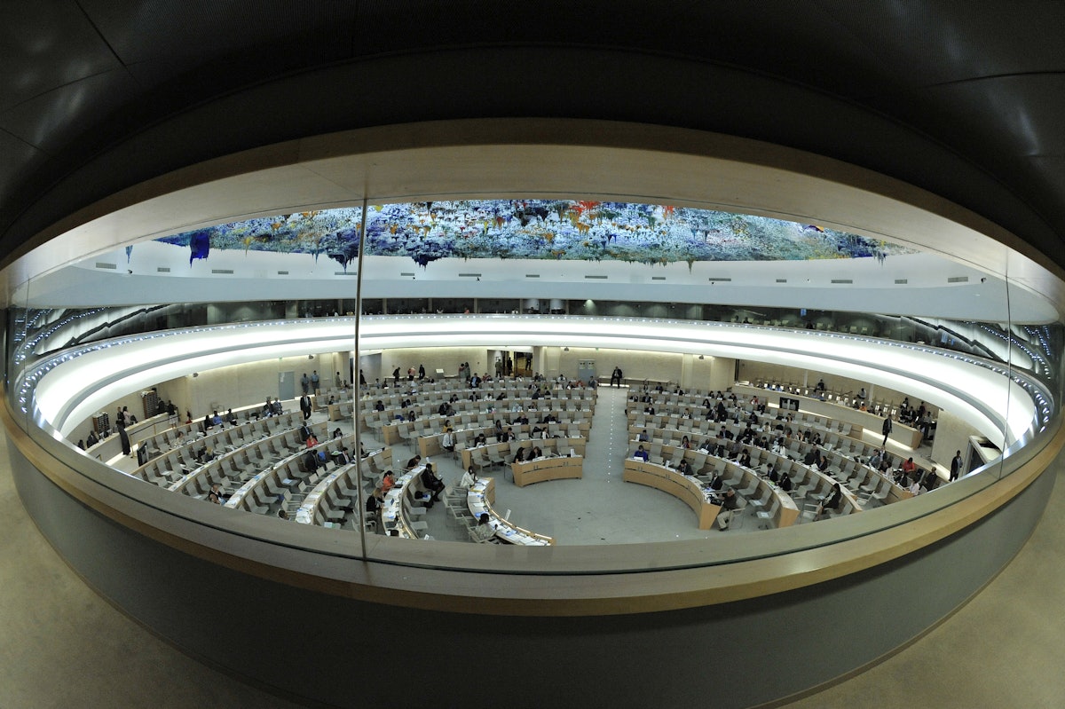 The Human Rights Council is an inter-governmental body within the United Nations system made up of 47 States responsible for the promotion and protection of all human rights around the globe. UN Photo/Jean-Marc Ferre.