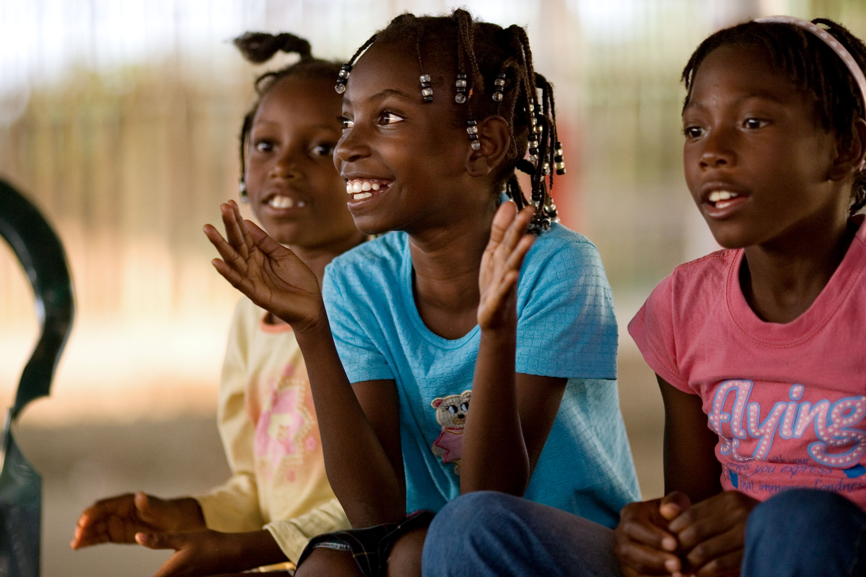 Young people participate in a class in Norte del Cauca, in the southwest region of Colombia, south of the city of Cali. A new local Baha'i House of Worship is to be built to serve the population of the area.