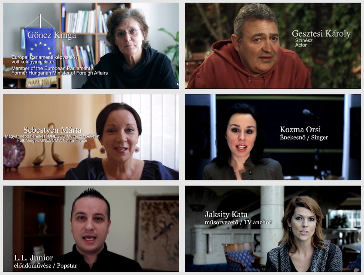 Personalities in the "Prominent Hungarians for Human Rights in Iran" campaign have posted online video messages.