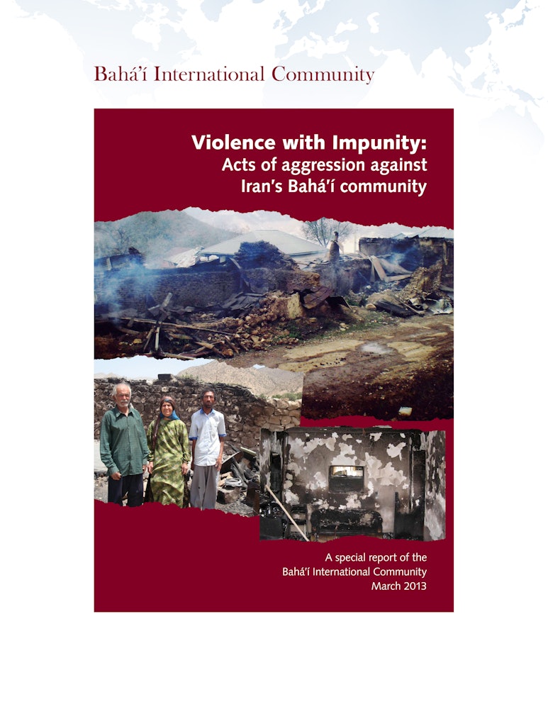 The 45 page report documents incidents of violence and abuse against Iran's Baha'i community.