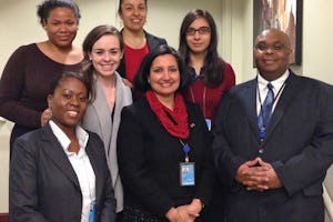 هیئت نمایندگان جامعۀ جهانی بهائی در پنجاه و هفتمین کمیسیون ملل متحد دربارۀ جایگاه زنان.