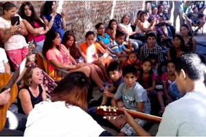 The vision underlying the construction of the House of Worship - that worship of God and selfless service to humanity are essential and inseparable aspects of life - also finds expression in community building activities around the construction site. These include activities for children, young people and adults intended to direct their energies in service to humanity.