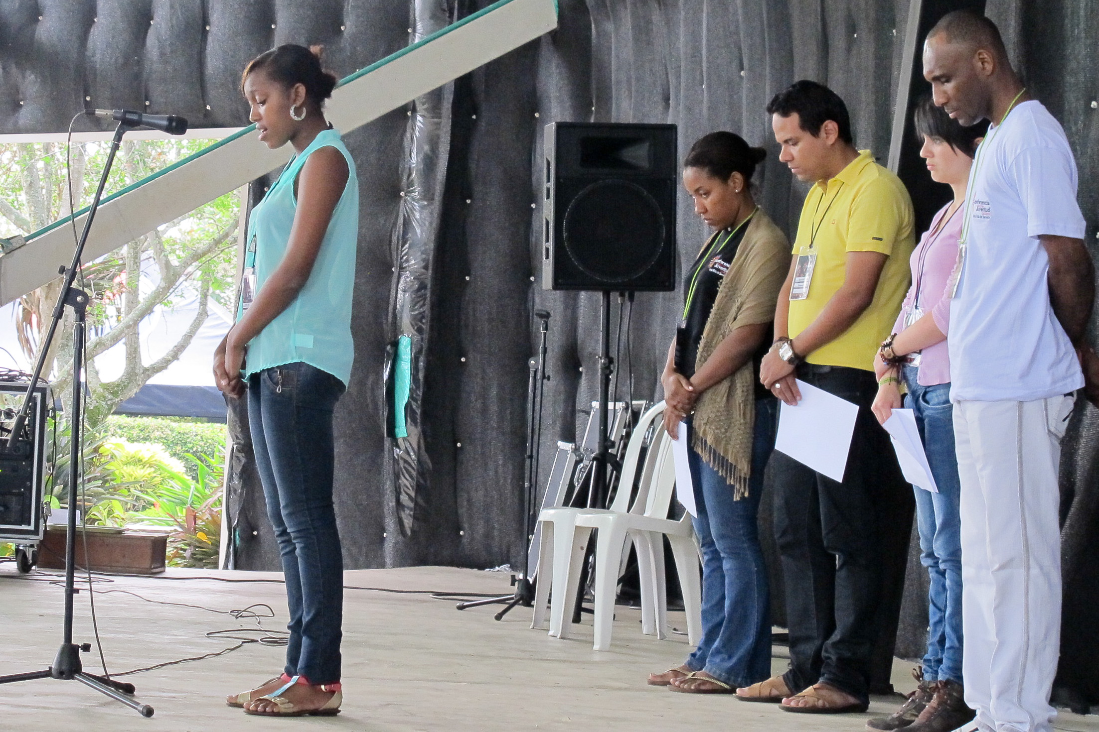 A devotional program in Cali, Colombia.