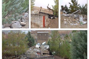 Portions of Baha’i cemetery in Sanandaj, Iran, destroyed.