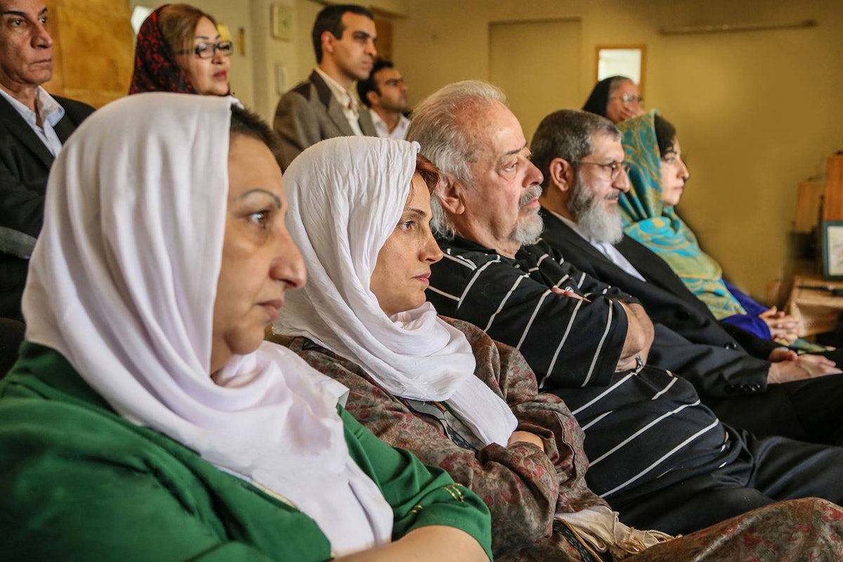 Some participants who gathered on Monday to commemorate the sixth anniversary of the imprisonment of the seven former Baha'i leaders in Iran.