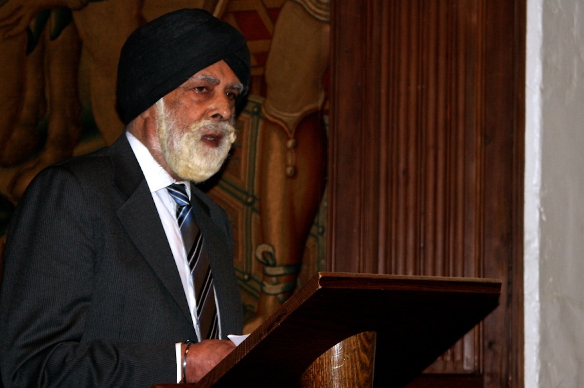 Baron Singh of Wimbledon – a prominent British Sikh and member of the House of Lords – shared some reflections from his religious tradition at a special commemorative gathering in Westminster Abbey, 27 May 2014, marking the sixth anniversary of the imprisonment of Iran's seven Baha'i leaders.