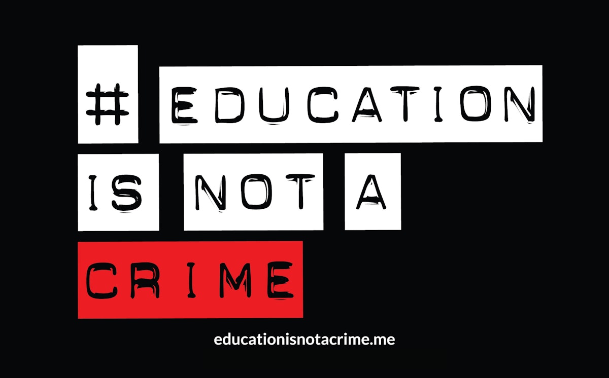 A recent statement from Archbishop Desmond Tutu comes as part of the Education is Not a Crime campaign.