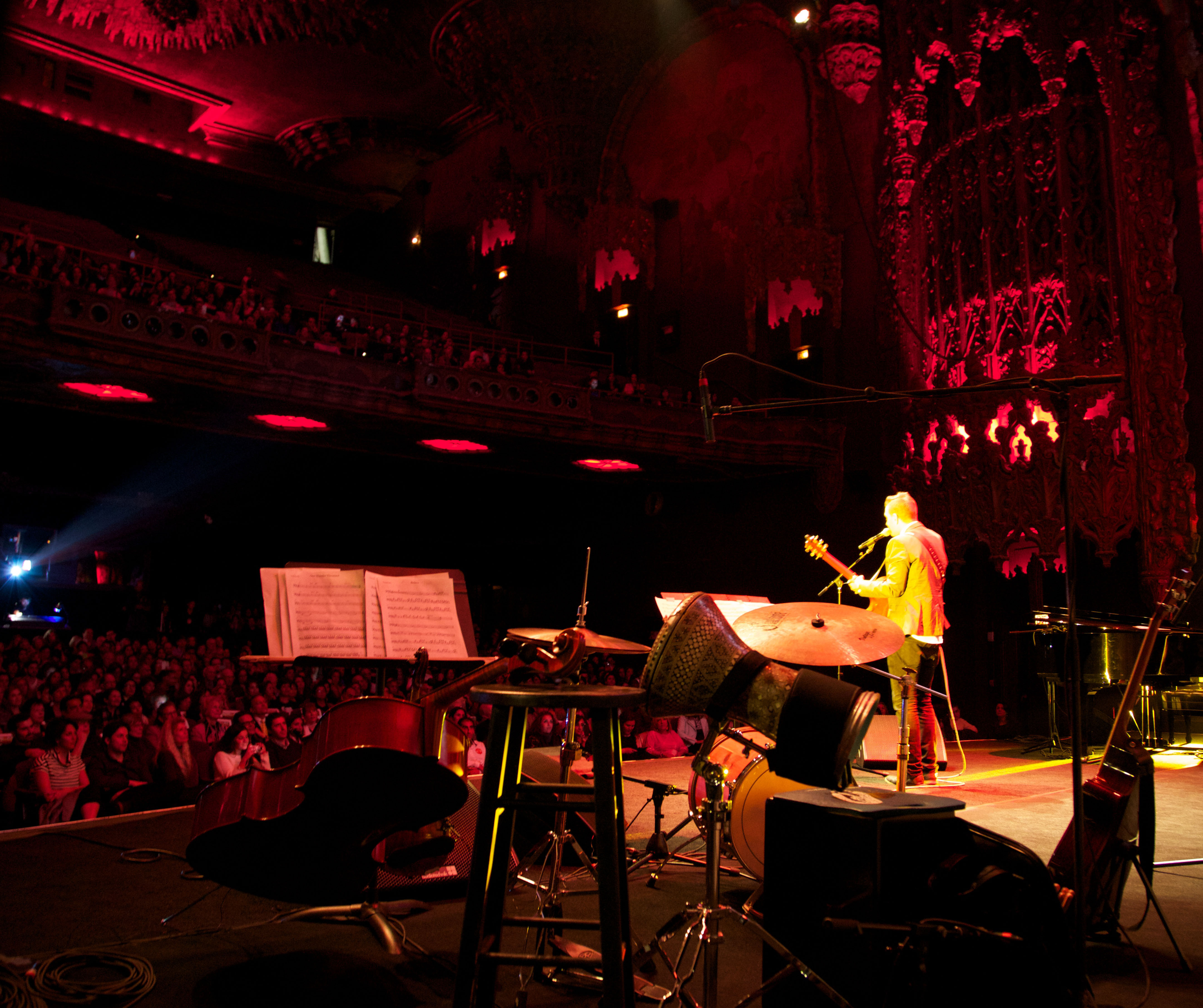 Musician Andy Grammer performs a song at the Education is Not a Crime – Live 2015 event in Los Angeles on 27 February 2015.