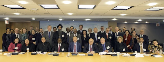 Religious leaders and World Bank officials gathered in February 2015 to discuss the moral imperative for ending extreme poverty