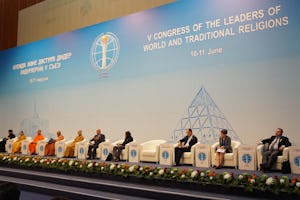 Panel on the influence of religion on youth at the 5th World Congress of the Leaders of World and Traditional Religions.