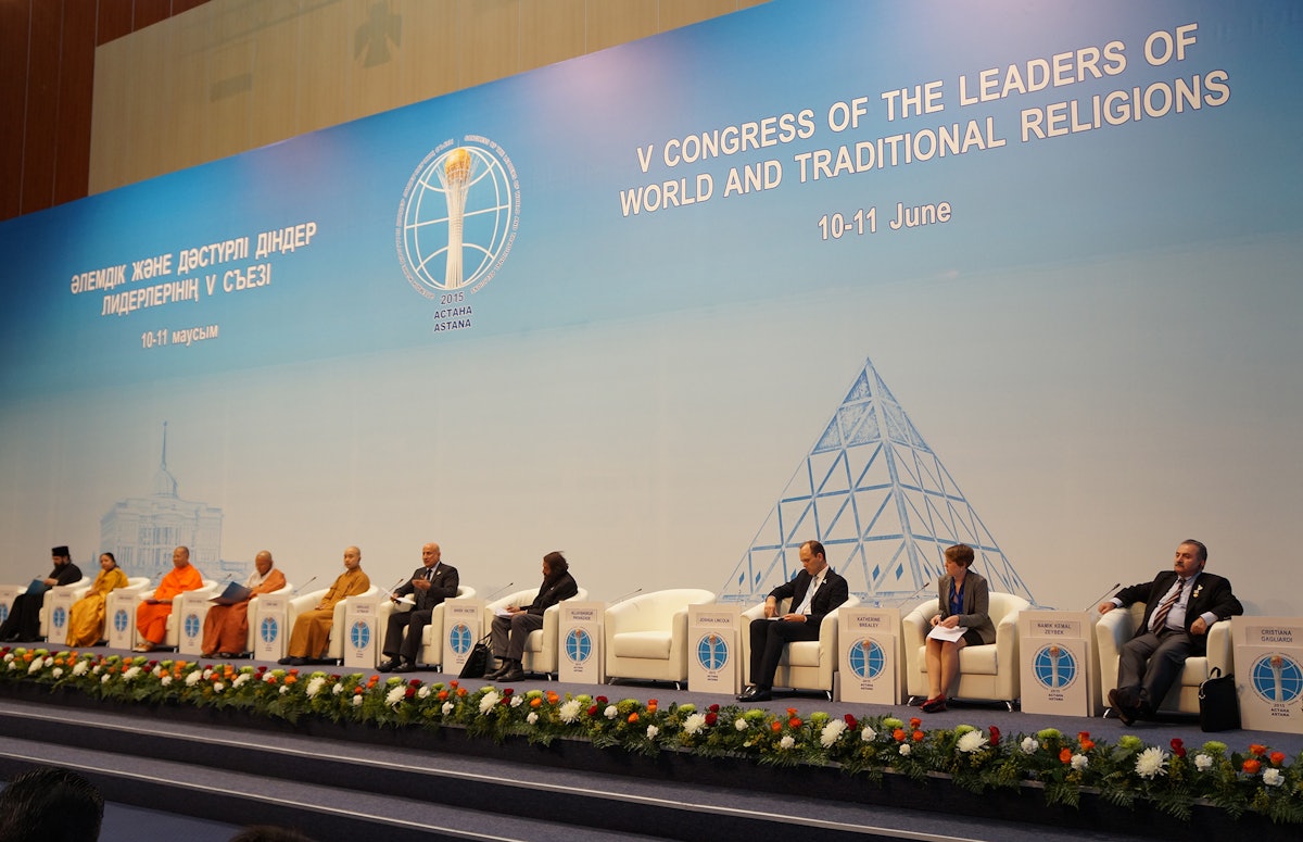 Panel on the influence of religion on youth at the 5th World Congress of the Leaders of World and Traditional Religions.