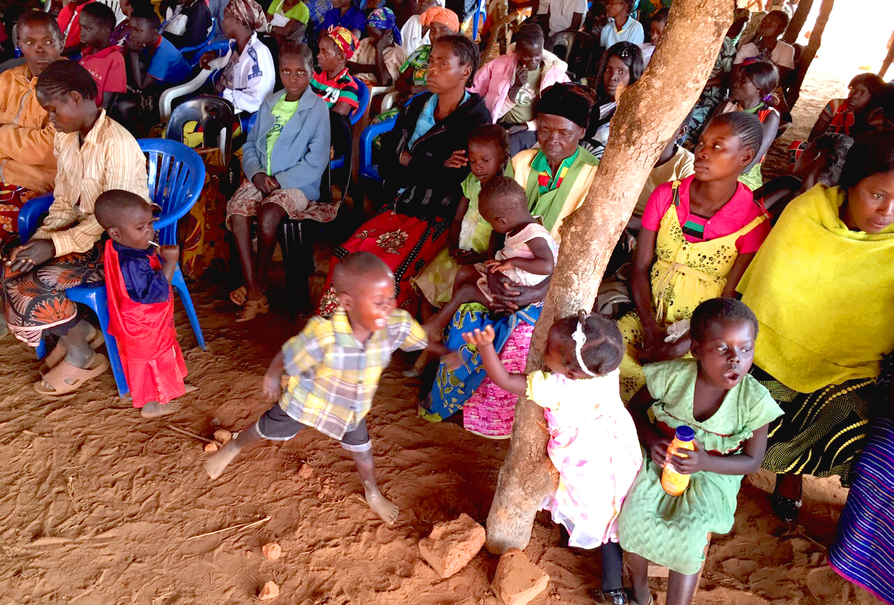 Some children and their families in attendance at the conference
