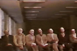 Previously unseen footage of the 1981 trial of members of the governing body of the Baha'i community in Iran—executed by a firing squad shortly after their court proceedings—has been broadcast for the first time as part of a BBC documentary about Iran's judicial system. (photo: BBC/screenshot)
