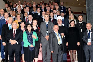 Political and religious leaders as well as civil society representatives and academics attend the Council of Europe 2015 Exchange on the religious dimension of intercultural dialogue in Sarajevo, Bosnia and Herzegovina on 2-3 November. (Photo by Council of Europe)