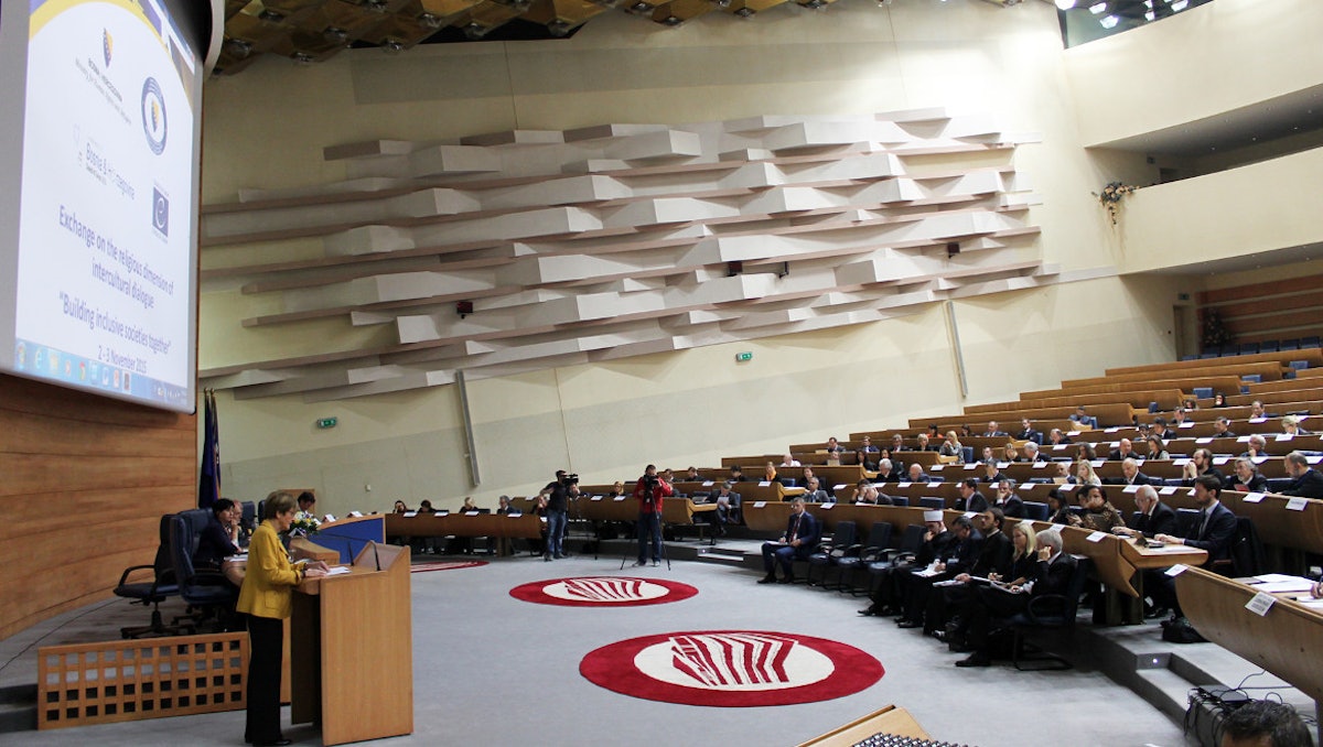 Conference themes included the role of religion in the public sphere and the promotion of tolerance through education. (Photo by Council of Europe)