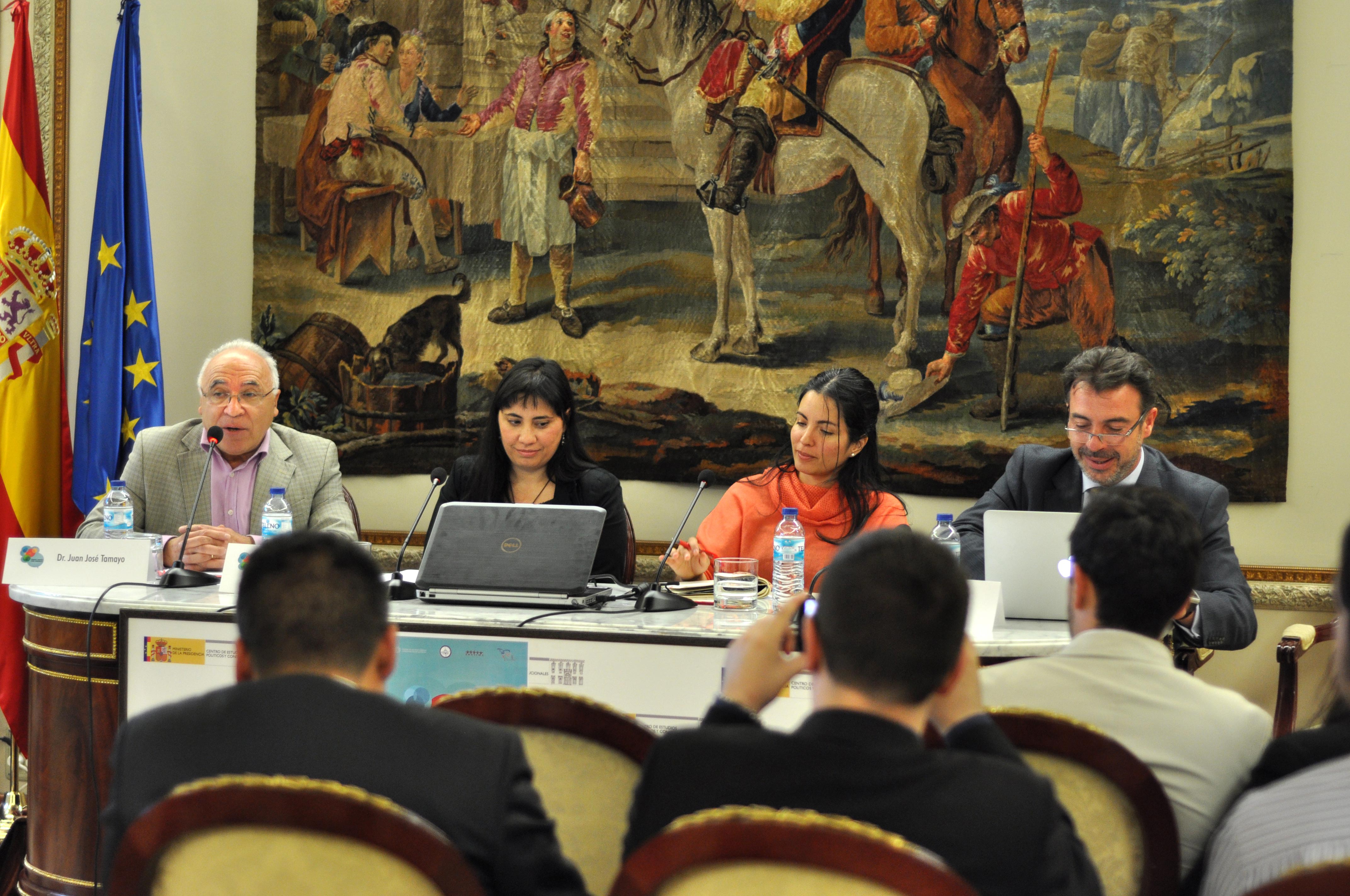 A panel discussion at the conference on governance.