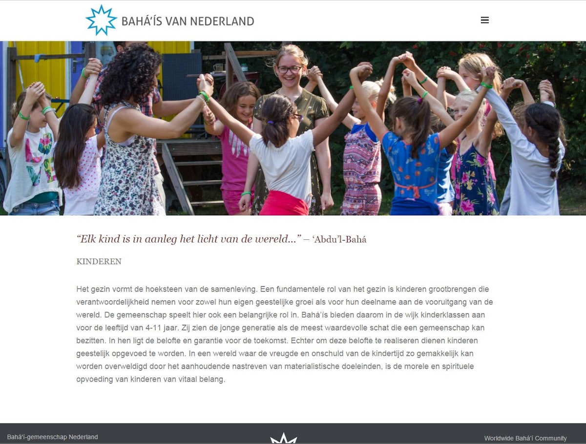 Official website of the Bahá’ís of the Netherlands